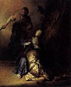 REMBRANDT Harmenszoon van Rijn Samson and Delilah oil